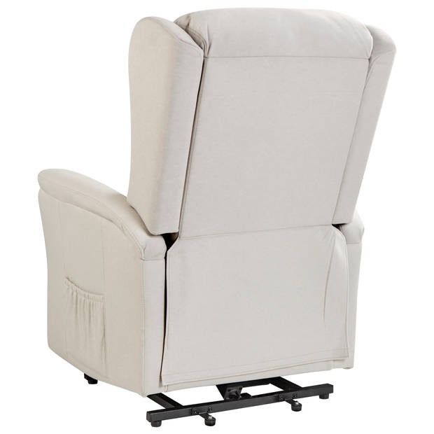 Beliani ELEGY - Fauteuil-Wit-Polyester