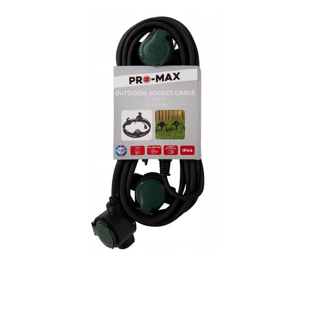 PRO-MAX Tuinverlengkabel 7,5 meter - 3500 W