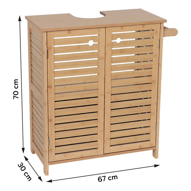 Set Badkamermeubel Trinidad Wastafelonderkast + Kolomkast MDF