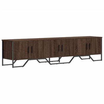 vidaXL Tv-meubel 180x34x41 cm bewerkt hout bruin eikenkleurig