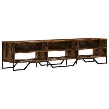 vidaXL Tv-meubel 180x34x41 cm bewerkt hout gerookt eikenkleurig