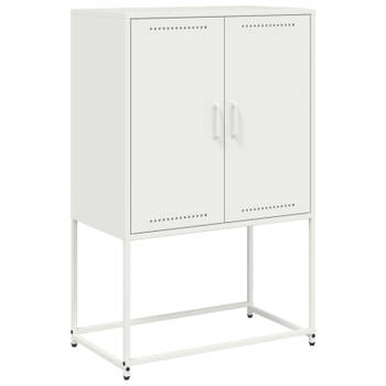 vidaXL Tv-meubel 68x39x60,5 cm staal wit