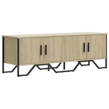 vidaXL Tv-meubel 122x34x41 cm bewerkt hout sonoma eikenkleurig