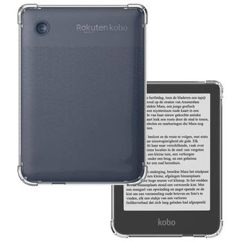 Basey Hoesje Geschikt voor Kobo Clara BW Hoes eReader Shockbestendig Back Cover Siliconen Tablet Case - Transparant