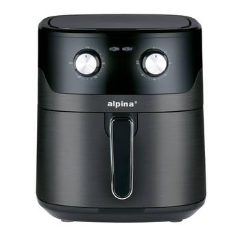 alpina Airfryer XL - Heteluchtfriteuse 6L - Air Fryer voor 4 tot 6 Personen - Hetelucht Friteuse 80°C tot 200°C