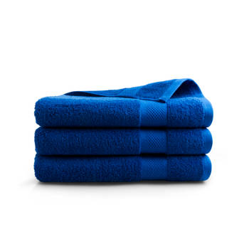 DoubleDry Handdoek Hotel Collectie - 3 stuks - 70x140 - klassiek blauw