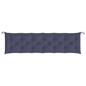 vidaXL Tuinbankkussen 200x50x7 cm oxford stof marineblauw