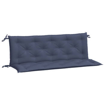 vidaXL Tuinbankkussens 2 st 150x50x7 cm oxford stof marineblauw