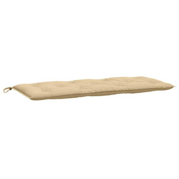 vidaXL Tuinbankkussen 120x50x7 cm stof gemêleerd beige