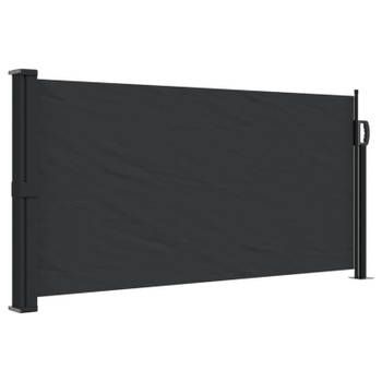 vidaXL Windscherm uittrekbaar 100x300 cm zwart