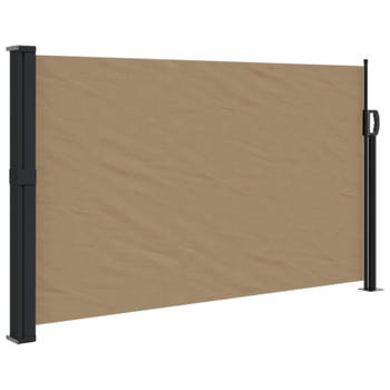 vidaXL Windscherm uittrekbaar 120x600 cm taupe