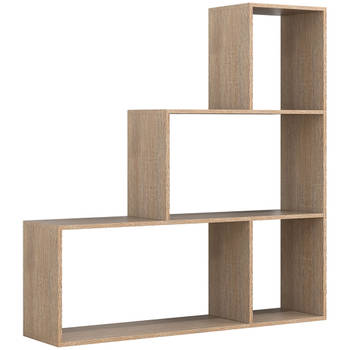 DubilaM wandkast 4 planken eik decor.