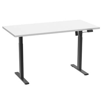 LonaE bureau elektrische hef- en daalfunctie 160x80x71-120cm wit, zwart.