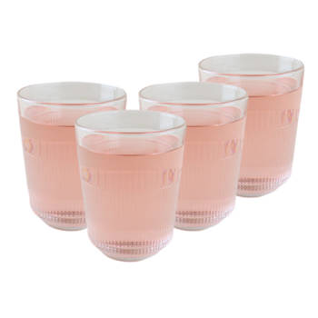 OTIX Theemok - Drinkglazen - Koffiemok - Limonade - glazen - 320ml - Set van 4