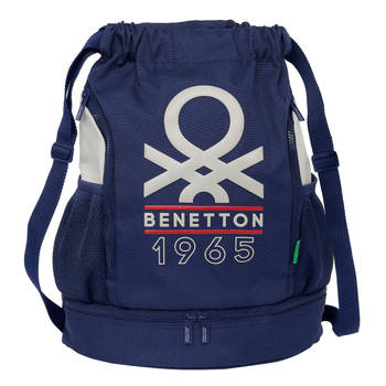 Kinderrugzak Benetton Varsity Grijs Marineblauw 35 x 40 x 1 cm