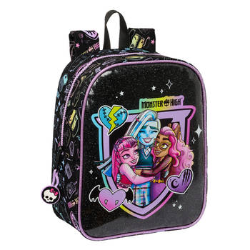 Kinderrugzak Monster High Zwart 22 x 27 x 10 cm