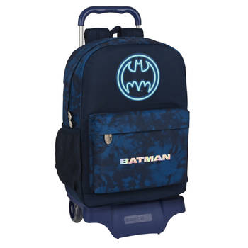 Schoolrugzak met Wielen Batman Legendary Marineblauw 30 x 43 x 14 cm