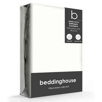 Beddinghouse Splittopper Hoeslaken Jersey-Lycra Offwhite-160 x 200/220 cm