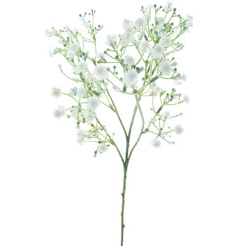 Bellatio Design Kunstbloem Gipskruid Viette - 45 cm - wit - tak - kunst zijdebloem - Gypsophila - Kunstbloemen