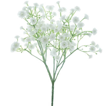 Bellatio Design Kunstbloem Gipskruid Muralis - 30 cm - wit - losse tak - kunst zijdebloem - Gypsophila - Kunstbloemen