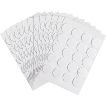 Dubbelzijdige Glue Dots Kaarsenlont Stickers - 18 mm - 100 Stickers