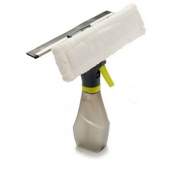 Berilo Raam wassen spray met spons en trekker multi tool - glas - 26 x 27 cm - schoonmaken - Raamwissers