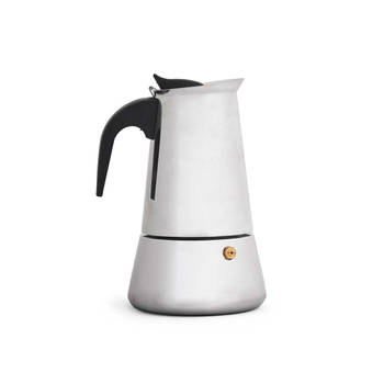 5Five Percolator Italiaans koffiezetapparaat - staal - zilver - 9 kopjes - Koffiezetter - Percolators