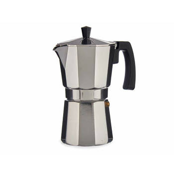 5Five Percolator Italiaans koffiezetter - Aluminium - zilver - 450 ml - Koffiezetter - Percolators