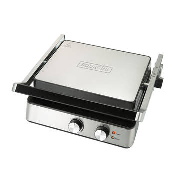 Bourgini - Contactgrill PURE - Paninigrill en Tosti ijzer PFAS en BPA vrij - Grillapparaat - RVS