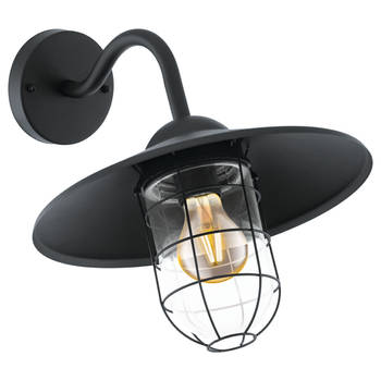 EGLO Melgoa Wandlamp Buiten - E27 - 30 cm - Zwart