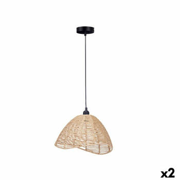 Plafondlamp Natuurlijk Rotan 60 W Conisch 220 -240 V 34 x 20 x 30 cm (2 Stuks)