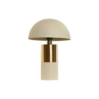 Bureaulamp DKD Home Decor Gouden Metaal Crème Ijzer 220 V 31 x 31 x 45 cm 50 W