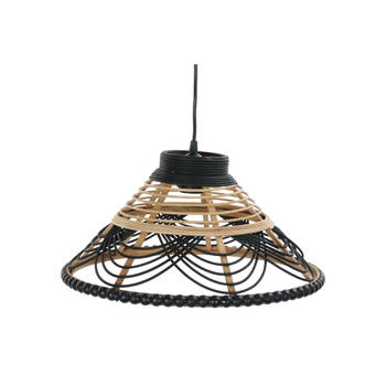 Plafondlamp DKD Home Decor Rotan Tweekleurig 50 W (41 x 41 x 21 cm)