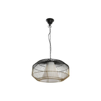 Plafondlamp DKD Home Decor 42 x 42 x 23 cm Zwart Gouden Ijzer 50 W