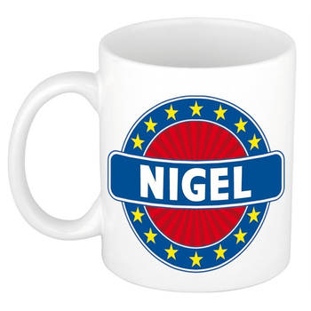 Voornaam Nigel koffie/thee mok of beker - Naam mokken