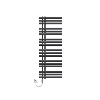 ECD Germany Strijkijzer EM Design badkamerradiator Elektrisch met verwarmingsstang 1200 B - 500 x 1400 mm - Antraciet