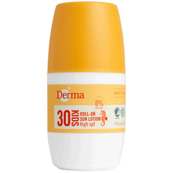 Derma Eco Sun Kinder Zonnebrand Roller - SPF30 - 50 ML - Allergie - Geurvrij - Zonbescherming - Milieuvriendelijk -