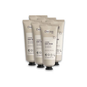 Derma Eco - Handcrème - 6 x 75 ML - Veganistisch - Verzorgend - AllergyCertified