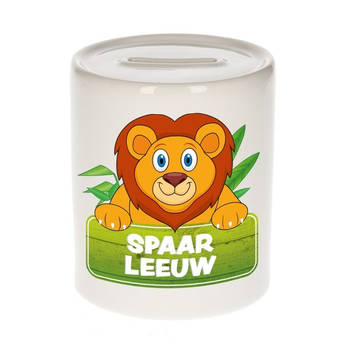 Spaarpot van de spaar leeuw Leo 9 cm - Spaarpotten