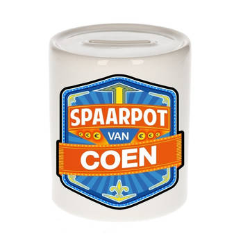 Vrolijke kinder spaarpot voor Coen - Spaarpotten