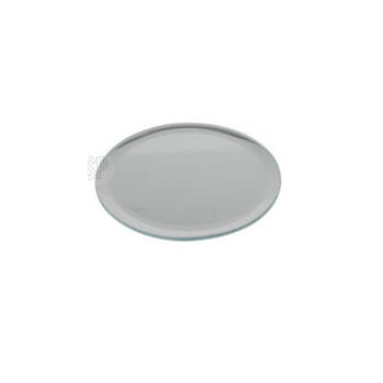 HS Collection Onderbord/kaarsenbord - serveerschaal - RVS - 30 x 2 cm - rond - zilver - Kaarsenplateaus