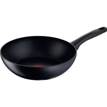 Tefal Black Stone Wokpan - 28 cm - gas, elektrisch, keramisch en inductie