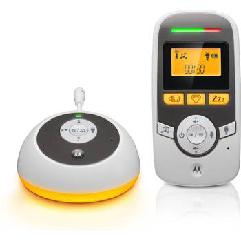 Motorola - Digitale dect Babyfoon - MET Terugspreekfunctie - Slaapliedjes - temperatuurweergave - Wit