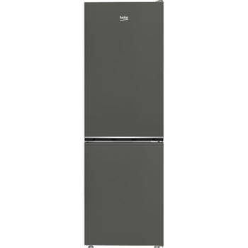 Vrijstaande combikoelkast - BEKO - B1RCNE364G - Geventileerd koud - Klasse E - 316 L - 66,3 x 59,5 x 186,5 cm - Manhatta