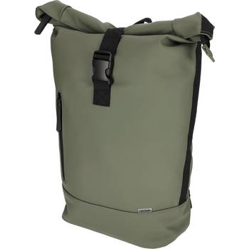 Norlander Rugtas 25L - Rolltop rugzak - 30 x 15 x 57 cm - Vegan Dull PU - Groen