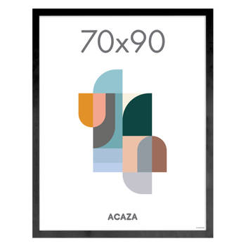 ACAZA Fotokader - Fotolijst - Wissellijst - 70x90 cm - MDF - Zwart