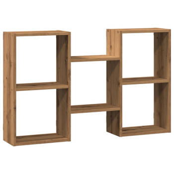 vidaXL Wandschap 96x18x60 cm bewerkt hout artisanaal eikenkleurig