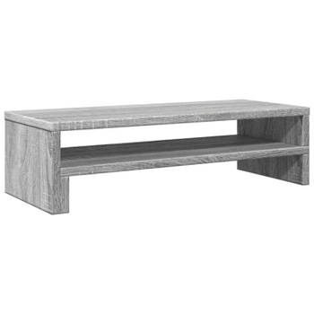 vidaXL Monitorstandaard 54x22x15 cm bewerkt hout grijs sonoma eiken