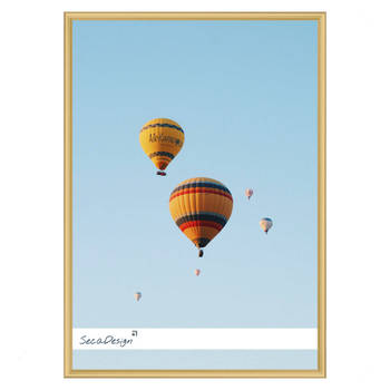 Fotolijst - SecaDesign - A4 Fotomaat - Goud - Posterlijst 21x29,7 cm