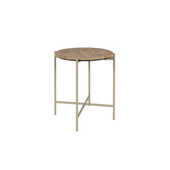 Housecraft Tooz bijzettafel Rond 40 cm Marmer Beige